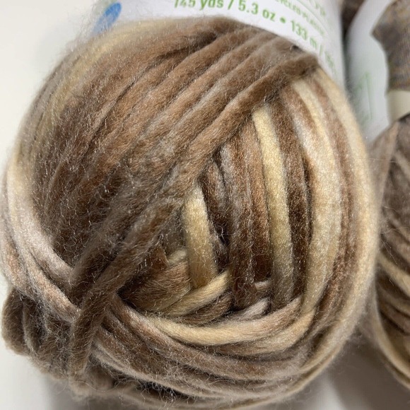 Loops & Threads Yarn Eco Cozy Watercolors "Forest Mushroom" - 290 Yards Lot of 2 - Picture 2 of 6